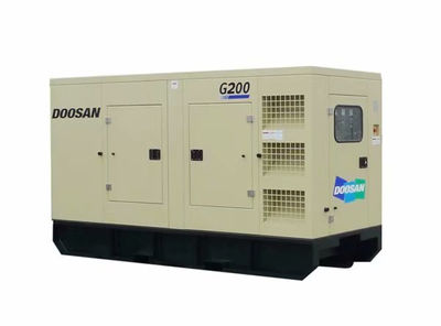 Grupo gerador a diesel silencioso móvel Doosan G125 G200 G315 - Foto 2
