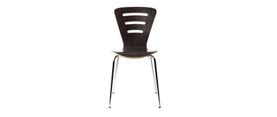 Gruppo di 2 sedie design in legno nero LENA - Foto 2