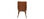 Gruppo di 2 sedie vintage PU marrone e legno SHANA - Foto 2