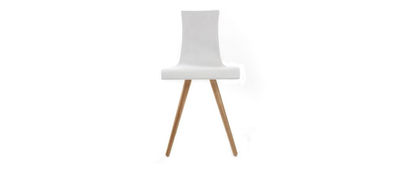 Gruppo di due sedie in legno seduta bianca - BALTIK - Foto 2