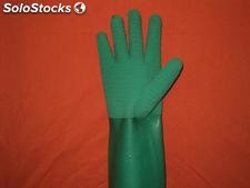 Guante de latex rugoso glove biohazard