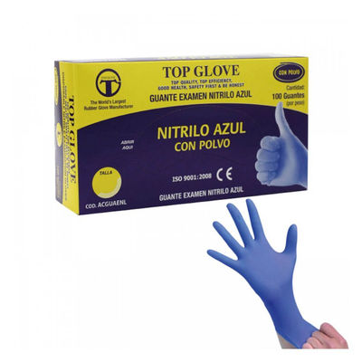 Guante nitrilo azul Top Glove L