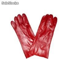 Guante pvc rojo 14&quot;