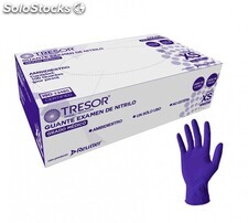 Guantes De Nitrilo Tresor Azul Cobalto Talla S,M y L