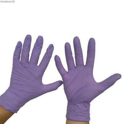 Guantes de nitrilo violeta 1000uds talla L