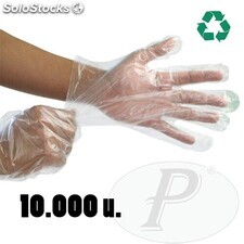 Guantes desechables de polietileno - 10.000u