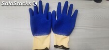 Guantes trabajo látex/algotón