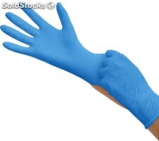 guanti in nitrile colore blu in offerta promozionale