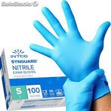 Guanti in Nitrile senza polvere, non talcato. Taglie S - M - L - XL