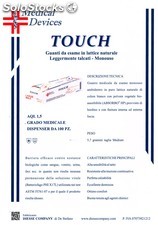 Guanti lattice Touch c/polvere AQL 1,5 grado medicale misura S-M-L conf. 100 pz