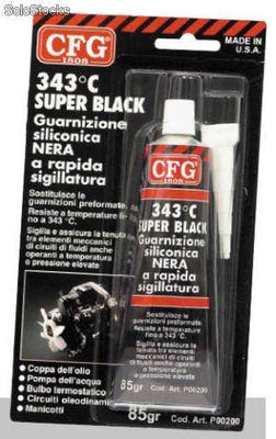 Guarnizione siliconica nera a rapida sigillatura - 343 °C Super Black