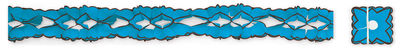 Guirnalda bicolor azul celeste-chocolate 4 mts, 12