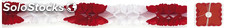 Guirnalda bicolor blanco-rojo 3 mts, 12