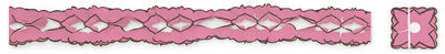 Guirnalda bicolor rosa-chocolate 4 mts, 12