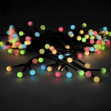 Guirnalda Luces Navidad Esfera 120 Leds Luz Multicolor. Uso en Exteriores /