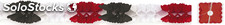 Guirnalda negro rojo blanco 3 mts, 12