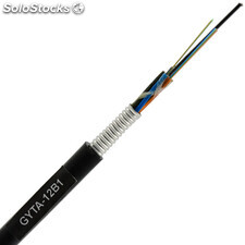 GYTA 12/24/144core Cable de fibra óptica Aluminio Blindado Trenzado Suelto Tupe