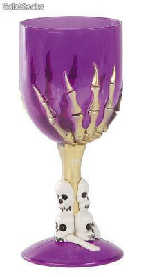Halloween decorative goblet with a hand