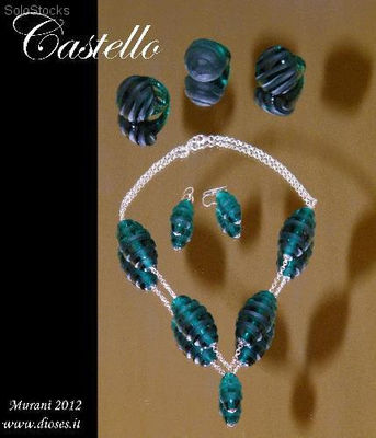 Halskette aus Murano Glas Castello mit Swarovski Zircon - Foto 3