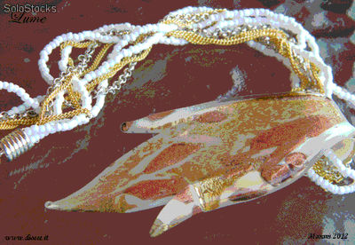 Halskette aus Murano Glas Lume - Foto 4