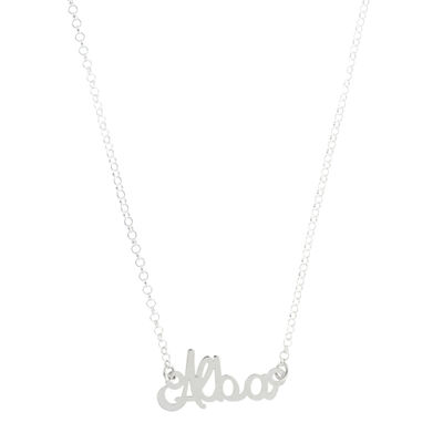 Halskette von 925 Sterlingsilber , mit schlussfixierung - modell Alba
