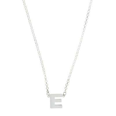 Halskette von 925 Sterlingsilber , mit schlussfixierung - modell Simple &quot;E&quot;