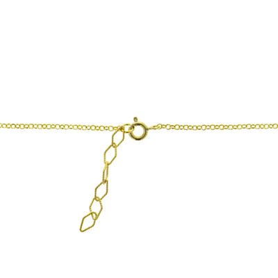 Halskette von 925 Sterlingsilber Überzug gold und edelstein - Foto 2