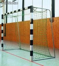 Handballtor vollverschweißt, in Bodenhülsen