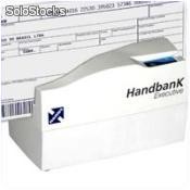 Handbank executive-10-leitor código de barras/cmc-7 teclado