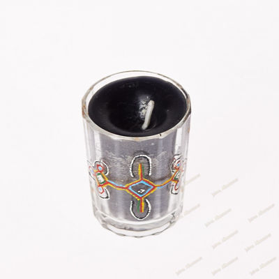 Handgefertigte glas - kerze-paraffin - dekoriert mauretanischen