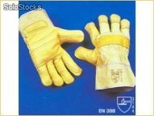 Handschuh - Super-Worker-V-KEV Rindnarbenlederhandschuh mit Kevlar-Schnittschutzeinlage / 9923