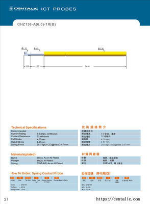 Harness Probe Pogo Pin CHZ136-A(6.0) Series for the Tests of Automotive Industry - Foto 5
