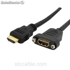 HDMI Cable for Panel Mount - female to male