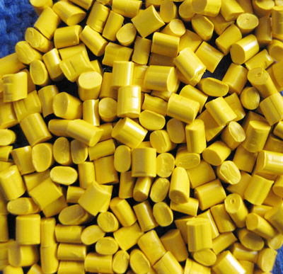 HDPE granuli declassati grade pellicola colore giallo - Foto 3