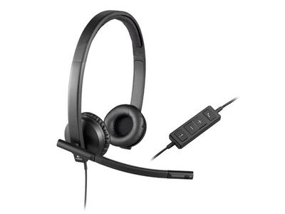 Headset Logitech USB Headset H570e Stereo 981-000575