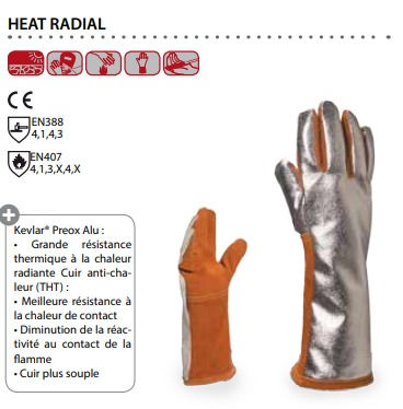 Gants de protection thermique anti-chaleur - supplytechmaroc