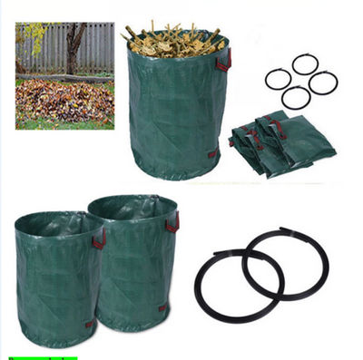 Heavy Duty Foldable Waterproof Leaf Bag Green Color Garden Waste Bag - Foto 3