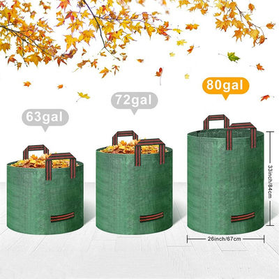 Heavy duty garden leaf bag/Garden Waste Bag 300L With Handle