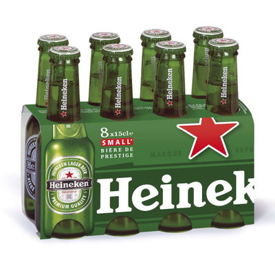 Heineken Bière blonde Small 5% : le pack de 8 bouteilles de 15 cL - Photo 2