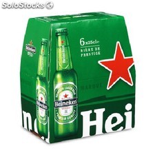 Heineken Bière de prestige : le pack de 6 bouteilles de 25cL