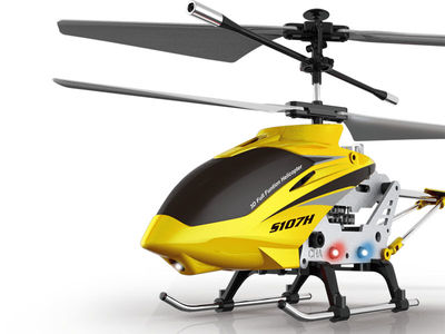 Helicopter SYMA S107H Hover-Funktion 3-Kanal Infrarot mit Gyro (Gelb)