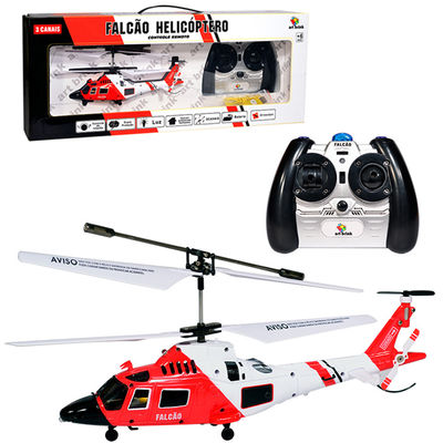 Helicóptero Controle Remoto Falcão 3 Canais Com Giroscopio