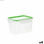 Hermetyczne pudełko na lunch Quid Greenery 1,8 L Przezroczysty Plastikowy (Pack - 2