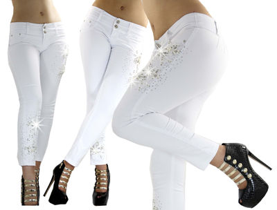 Hermosa Calça jeans Push Up ao Estilo Colombiano