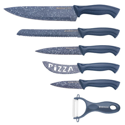 Herzog HR-SY5: Set di 6 coltelli in acciaio inossidabile rivestito in marmo - Foto 2