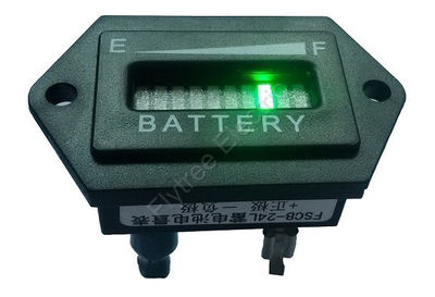 Hexagonal medidor batería 10 barras LED digital indicator descarga de batería