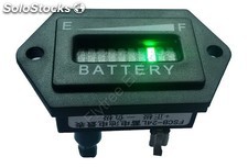 Hexagonal medidor batería 10 barras LED digital indicator descarga de batería