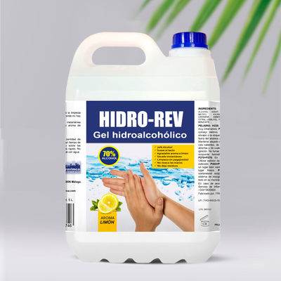 Hidro-rev. Gel Hidroalcohólico 70%. protección eficaz y prolongada (5 Litros)
