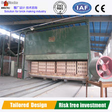High capacity tunnel kiln with professional design for firing bricks