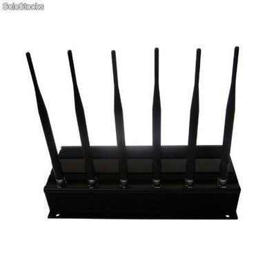 High Power 6 Antenna gps, WiFi, vhf, uhf and Cell Phone Jammer